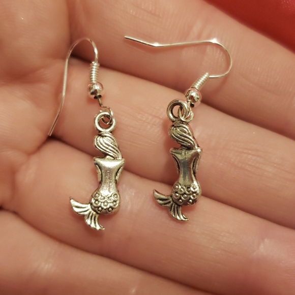 Perching Mermaid Earrings - Picture 2 of 2